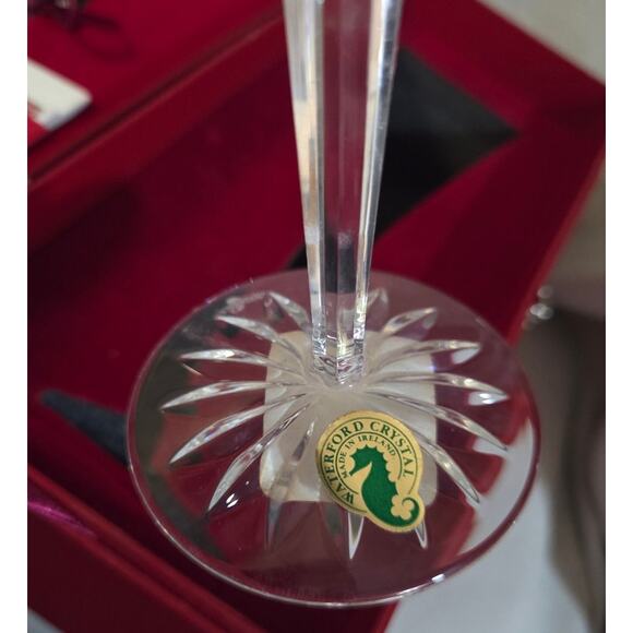 New 1st Ed Waterford Crystal 12 Days of Christmas Partridge Champagne Flute - Picture 8 of 11
